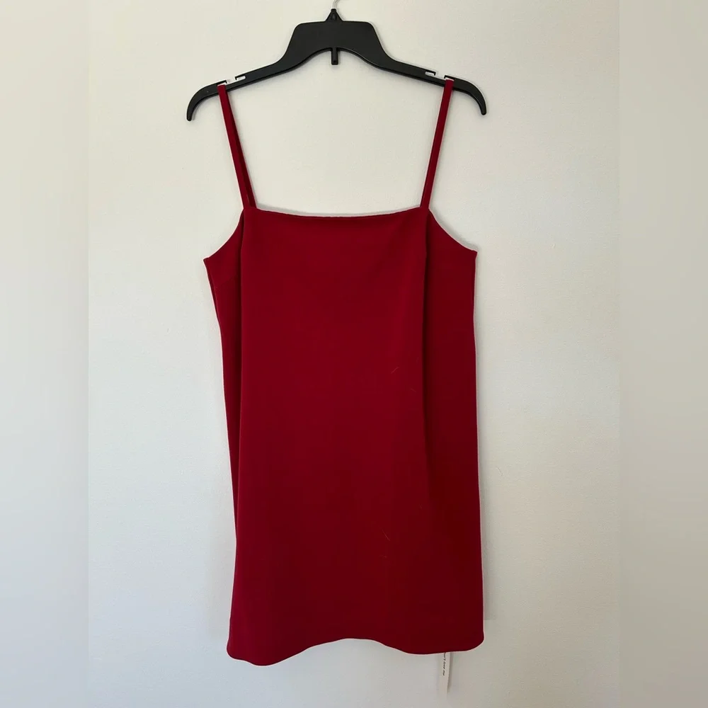 Reformation Noah Knit Dress Red - Size L - Picture 2 of 5